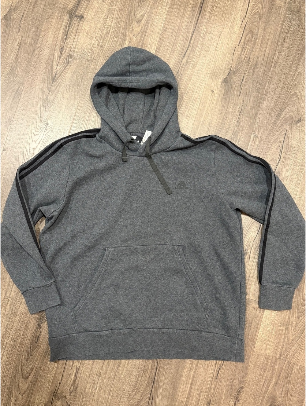 Adidas Men's Gray Hoodie Sweatshirt Size 2XL